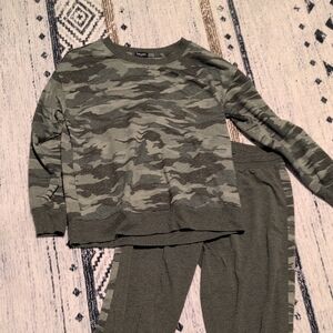 Splendid Kids' Green Camouflage Joggers